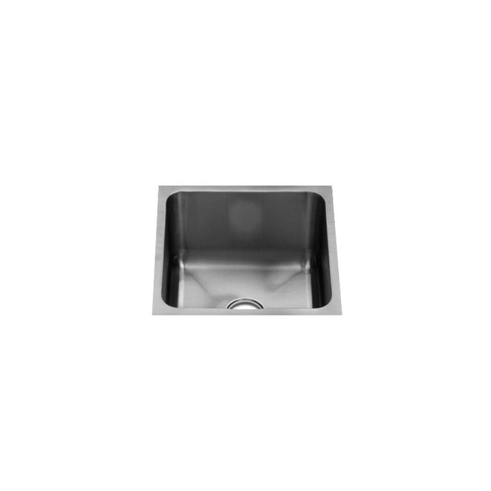 Home Refinements by Julien 003212 Classic Bar Sink Undermount, Single 12X12X7 - Brushed Stainless Steel