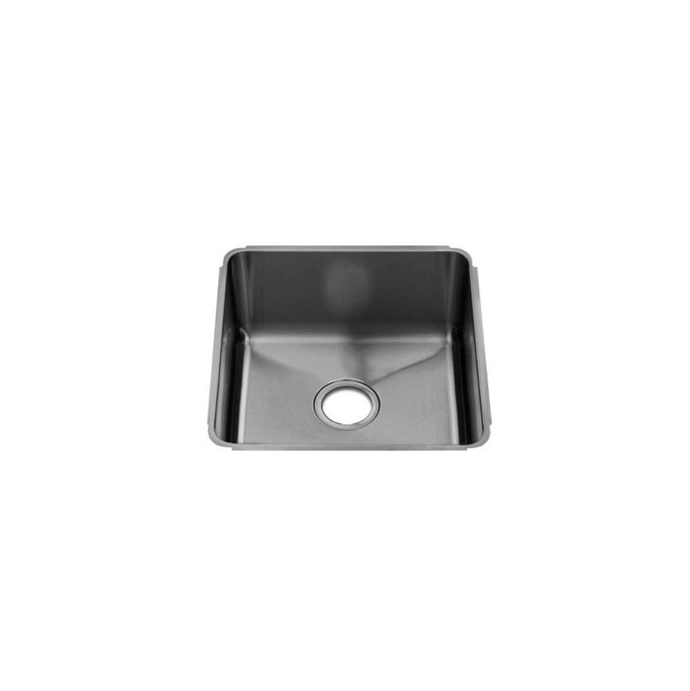 Home Refinements by Julien 003258 Classic Sink Undermount, Single 18X18X10 - Brushed Stainless Steel