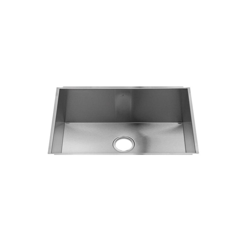 Home Refinements by Julien 003621 Urbanedge Sink Undermount, Single 27X17X10 - Brushed Stainless Steel