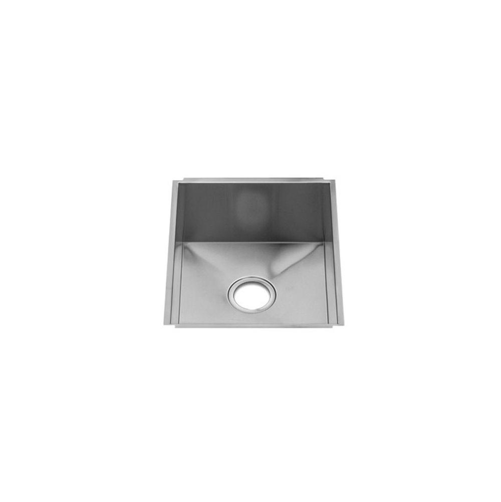 Home Refinements by Julien 003626 Urbanedge Sink Undermount, Single 15X18X10 - Brushed Stainless Steel