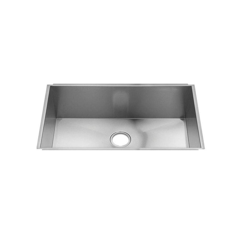 Home Refinements by Julien 003667 Urbanedge Sink Undermount, Single 30X17X10 - Brushed Stainless Steel