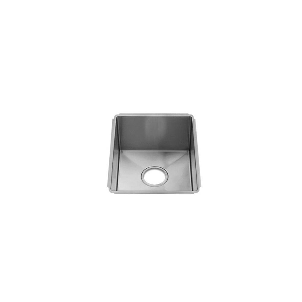 Home Refinements by Julien 003907 J7 Sink Undermount, Single 12X16X8 - Brushed Stainless Steel