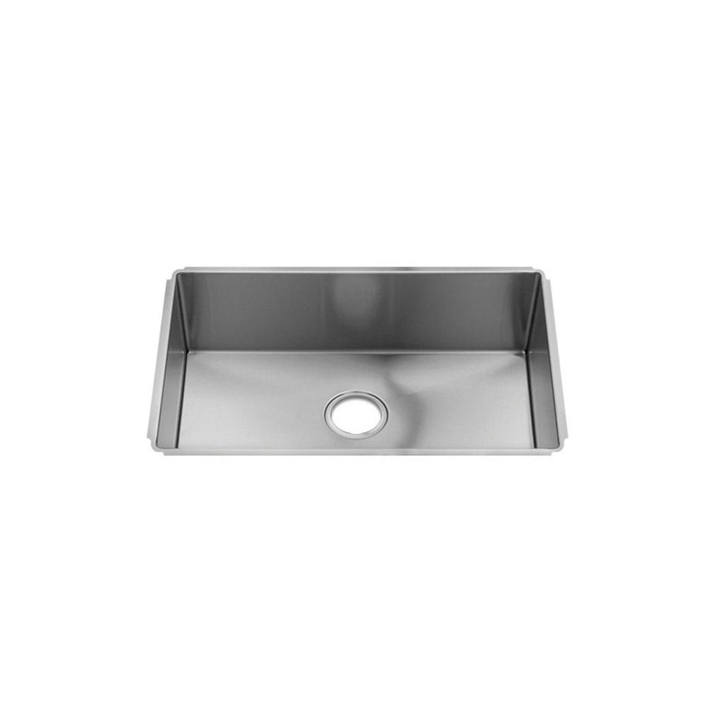 Home Refinements by Julien 003919 J7 Sink Undermount, Single 27X16X8 - Brushed Stainless Steel