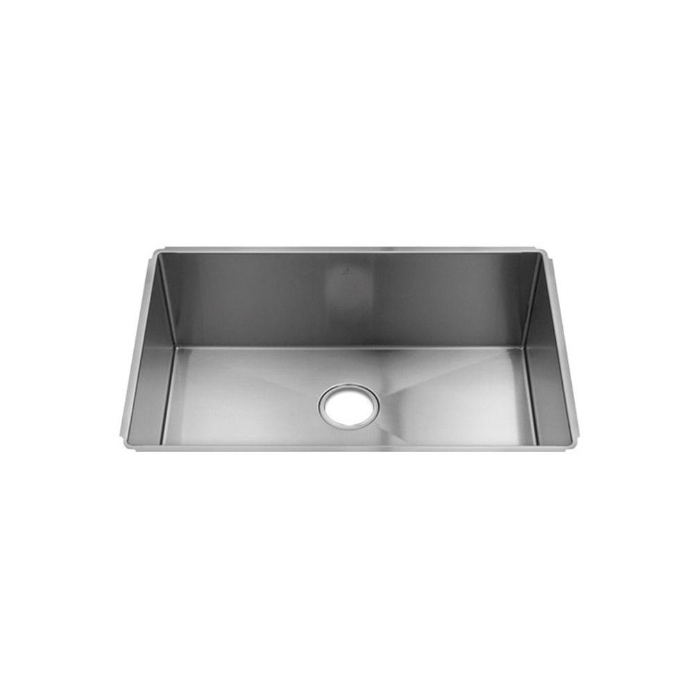 Home Refinements by Julien 003942 J7 Sink Undermount, Single 27X18X10 - Brushed Stainless Steel