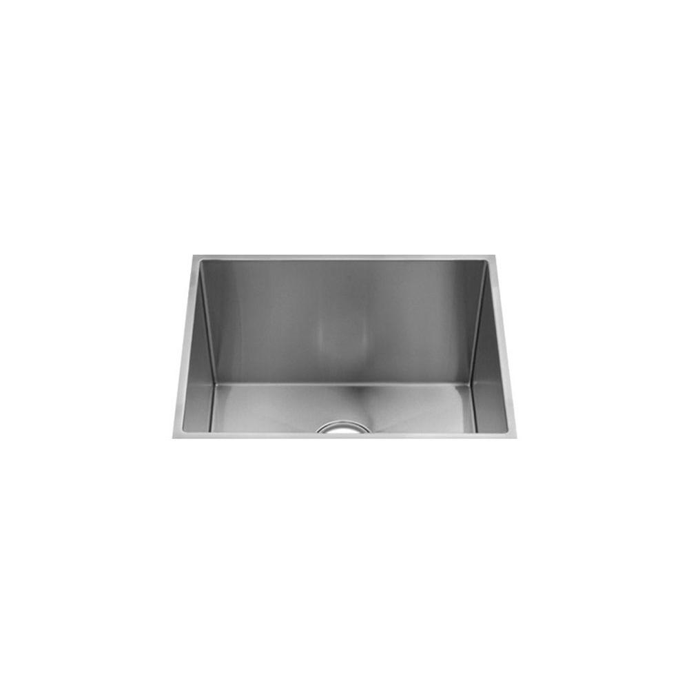Home Refinements by Julien 003972 J7 Utility Sink Undermount, Single 21X16X12 - Brushed Stainless Steel