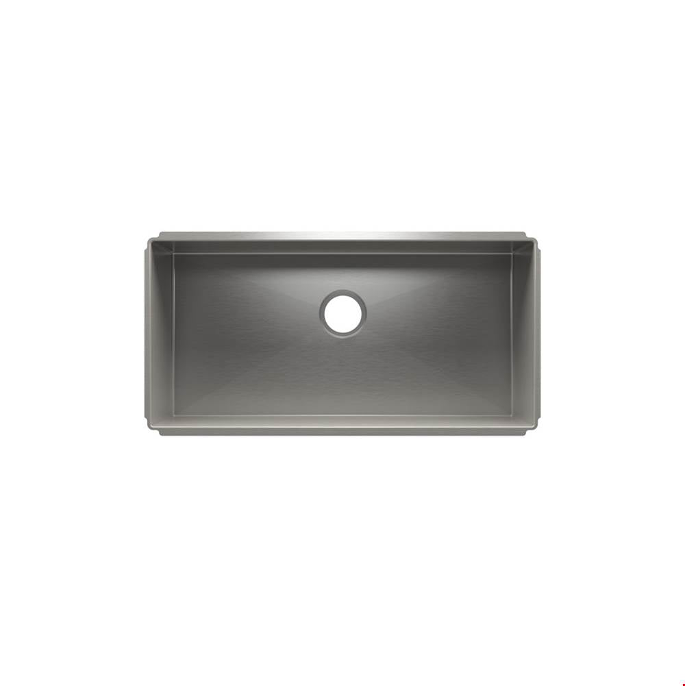 Home Refinements by Julien 003995 J7 Sink Undermount, Single 33X16X8 - Brushed Stainless Steel