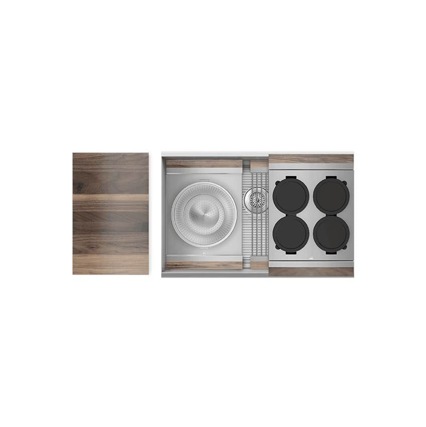 Home Refinements by Julien 005460 Smartstation Sink Reveal Undermount, Walnut Accessory Single 30X17X10