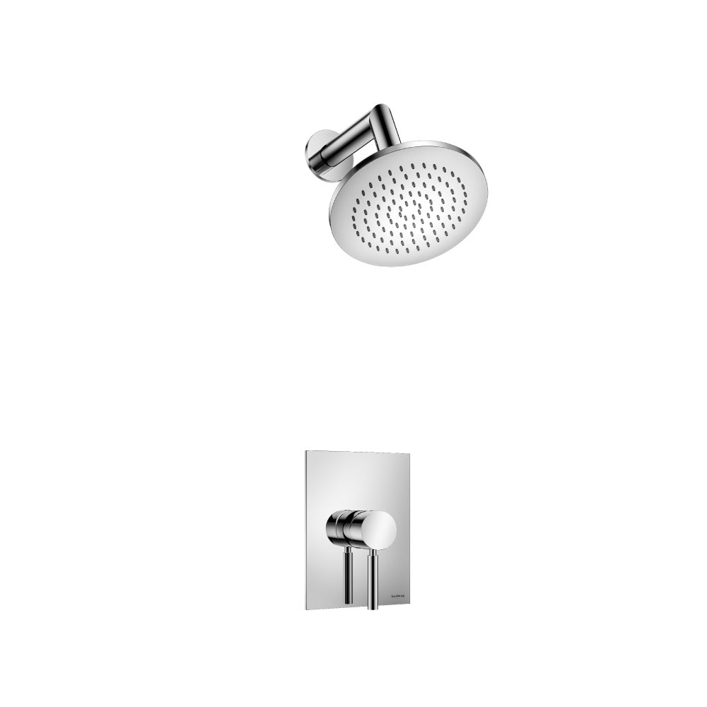 Flusso Serie 100 100.3050 Single Output Shower Set With Brass Shower Head & Arm