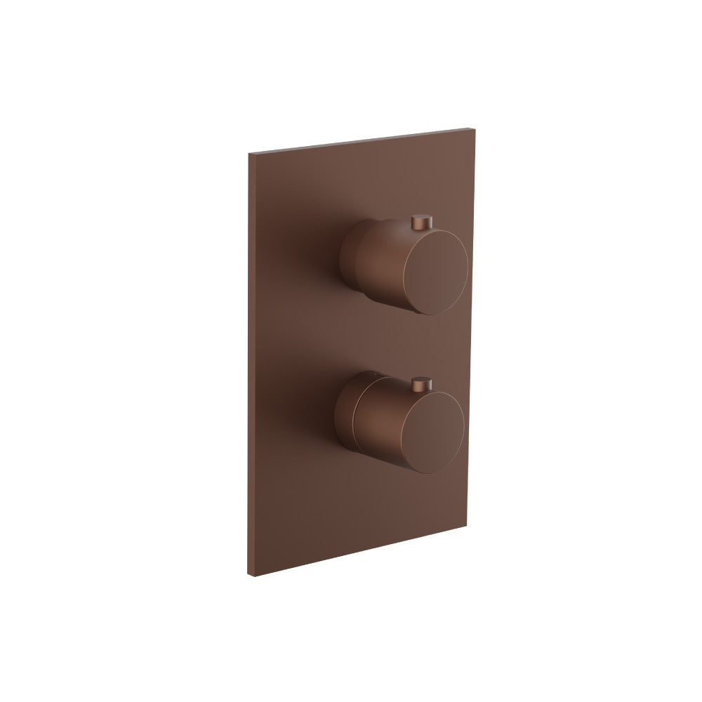 Flusso Serie 100 100.4420 3/4 " Thermostatic Valve & Trim - With 2-Way Diverter - 2 Output