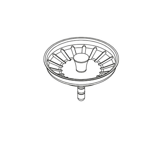 Home Refinements by Julien 100133 Basket For Drain 100081 - Polished Chrome