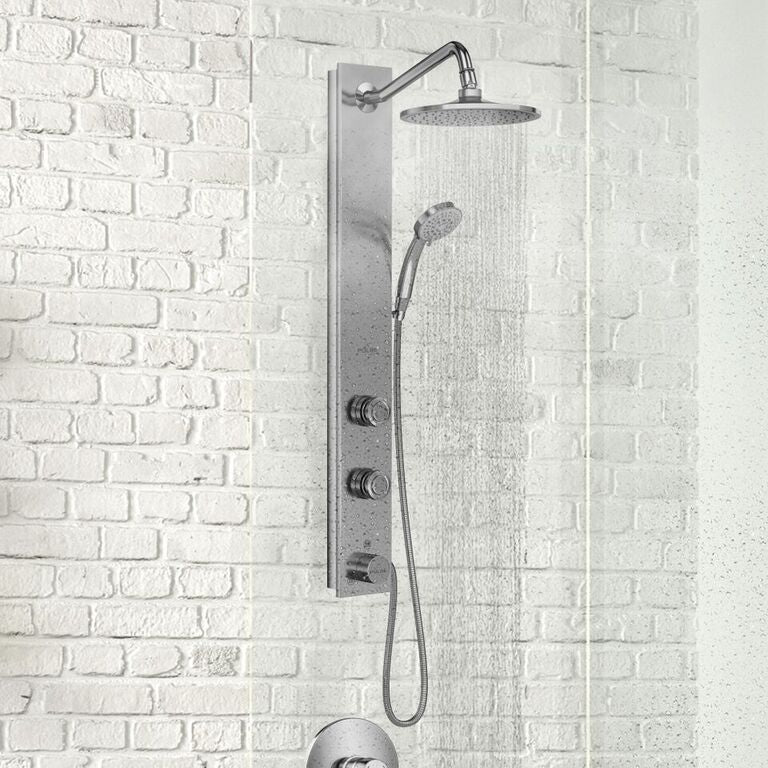 Pulse 1021-SSB Aloha ShowerSpa Shower System Silver Stainless Steel