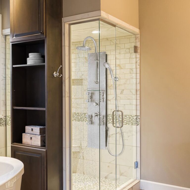 Pulse 1027 Vaquero ShowerSpa Nickel Plated Copper Shower Panel Silver Brushed Nickel
