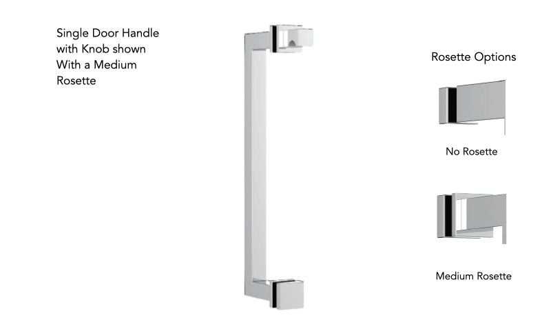 Neelnox UNI-SSDA24-MR Universal A 24 Single Door Handle Medium Rosette - Parent