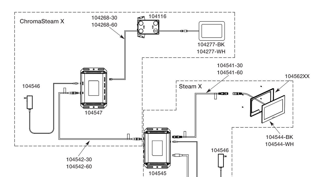 Mr. Steam 104541-60 Isteamx 60ft cable