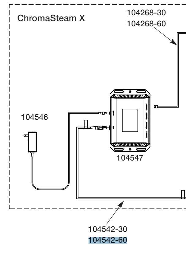 Mr. Steam 104542-60 Chromax 60ft cable
