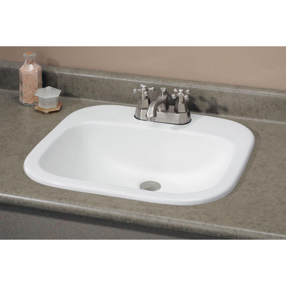 Cheviot 1108-WH-4 Square Ibiza Drop-In Sink - White