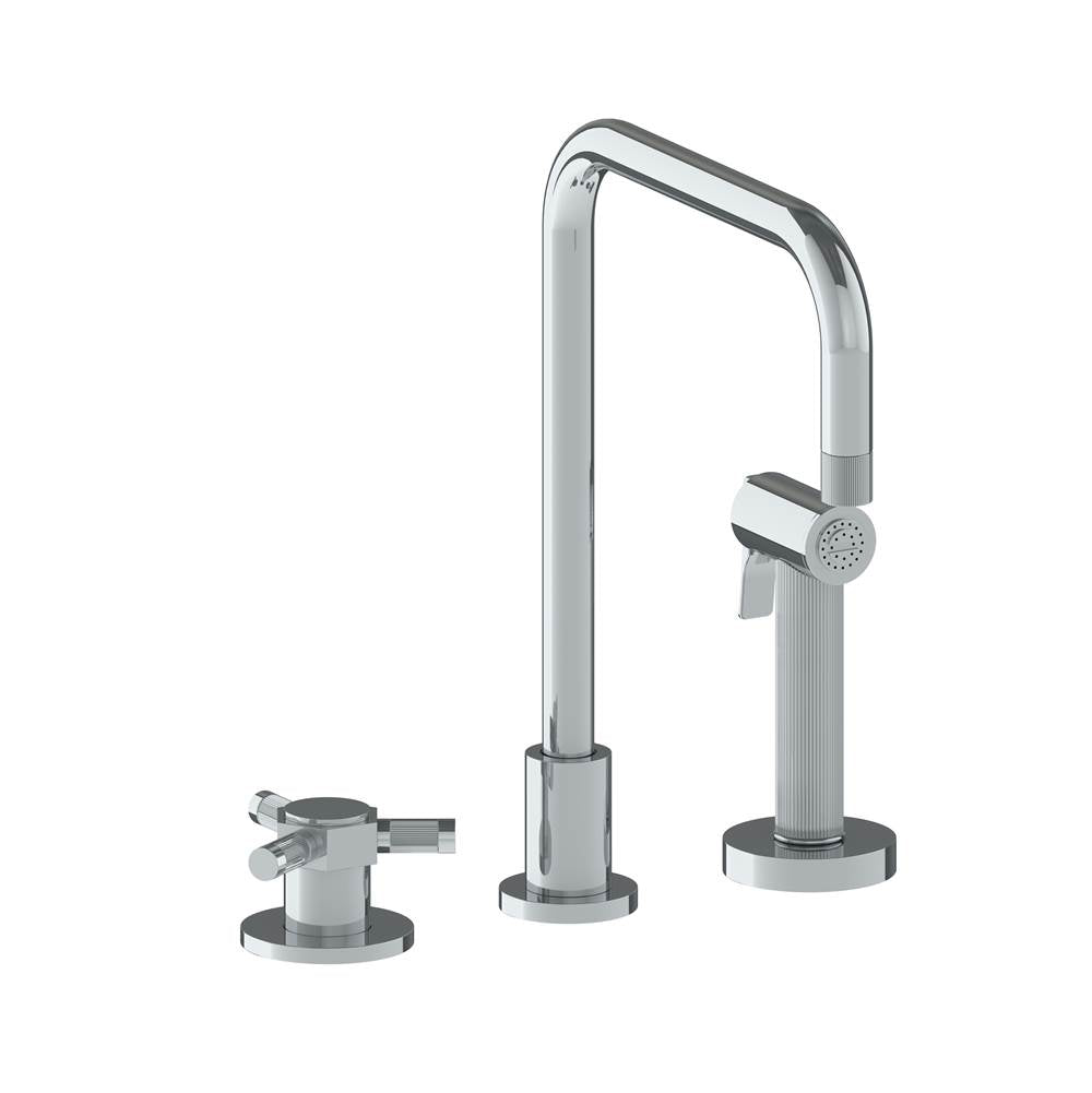 Watermark 111-7.1.3A-SP5 Sutton Deck Mounted 3 Hole Kitchen Set W/ Side Spray