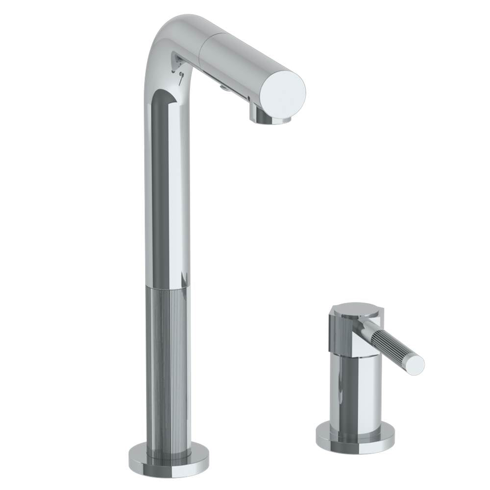 Watermark 111-9.1.3P1-SP4V Deck Mounted 2 Hole Square Top Kitchen Faucet With Pull Out Spray - Parent
