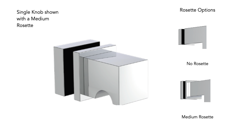 Neelnox UNI -KNSA-NR Universal A Single Knob No Rosette - Parent