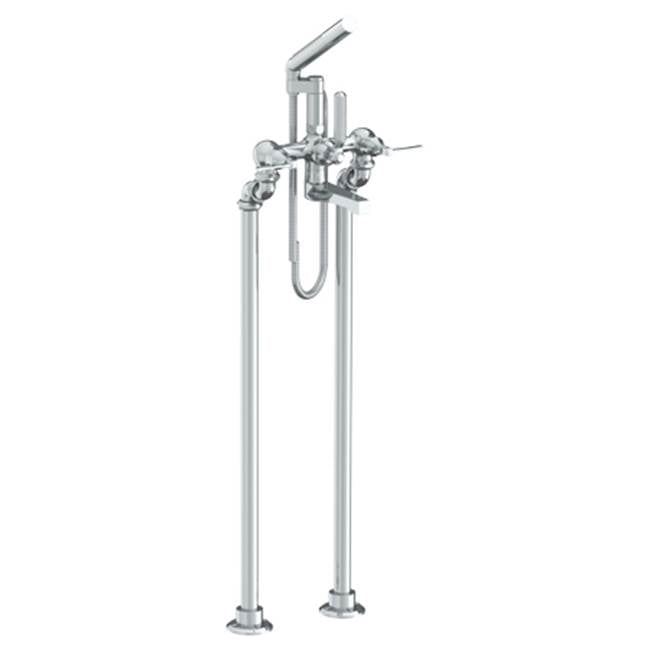 Watermark 115-8.3-MZ4 H-Line Floor Standing Exposed Bath Set With Hand Shower