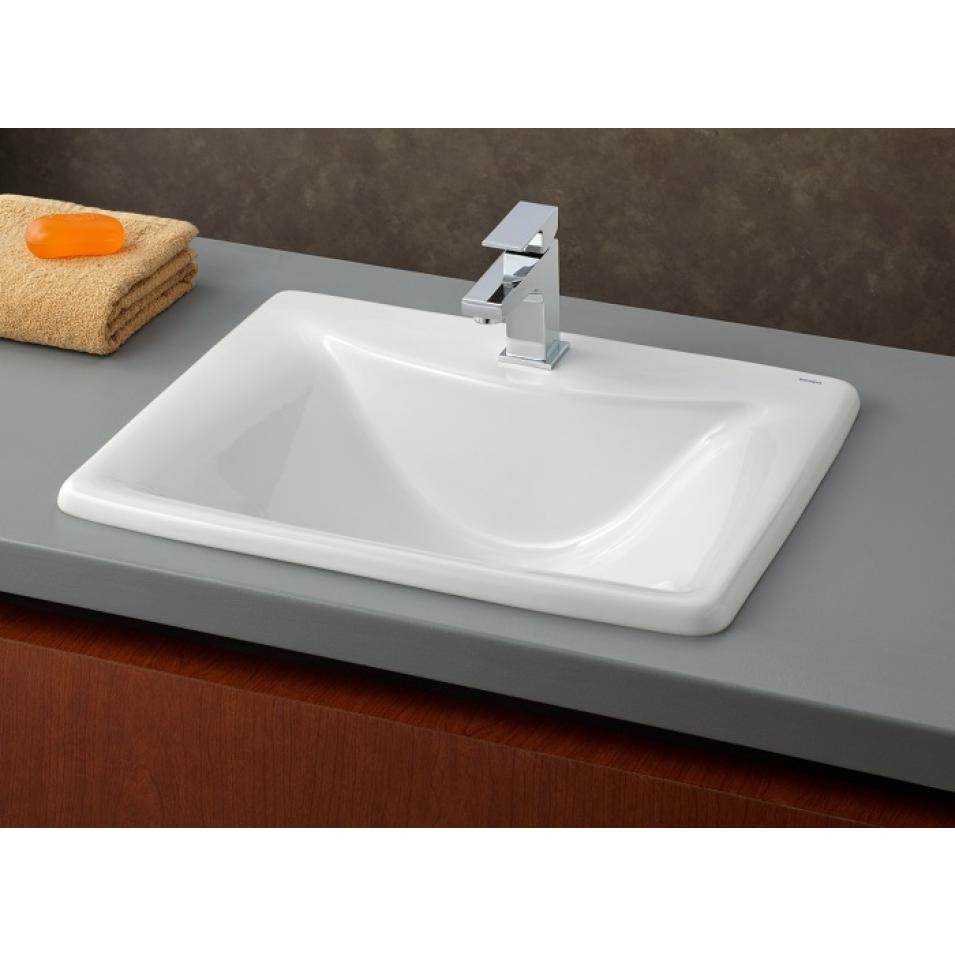 Cheviot 1188-WH-1 Square Bali Drop-In Sink - White