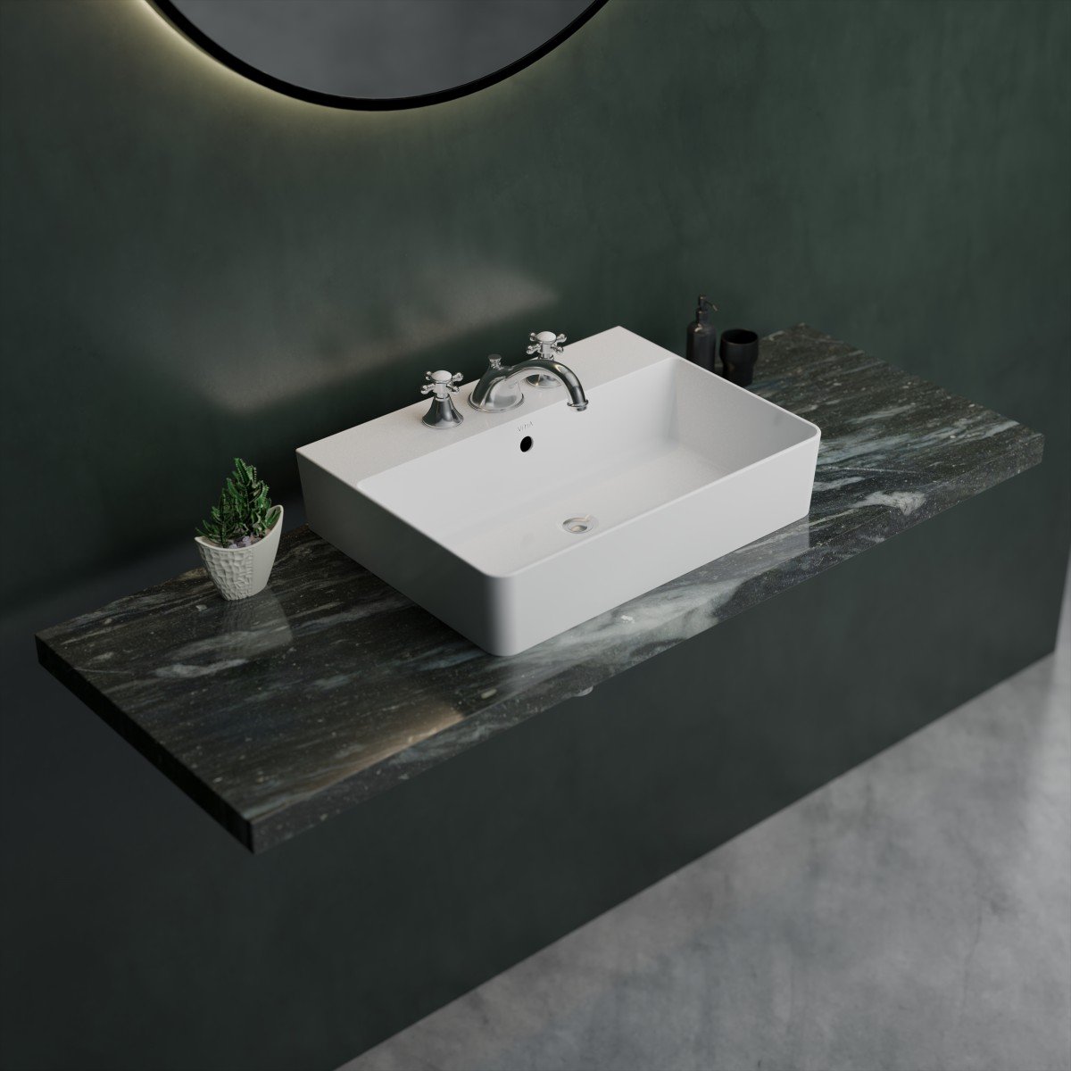 Cheviot 1292-WH-1 Specialty Nuo 2 Vessel Sink - White