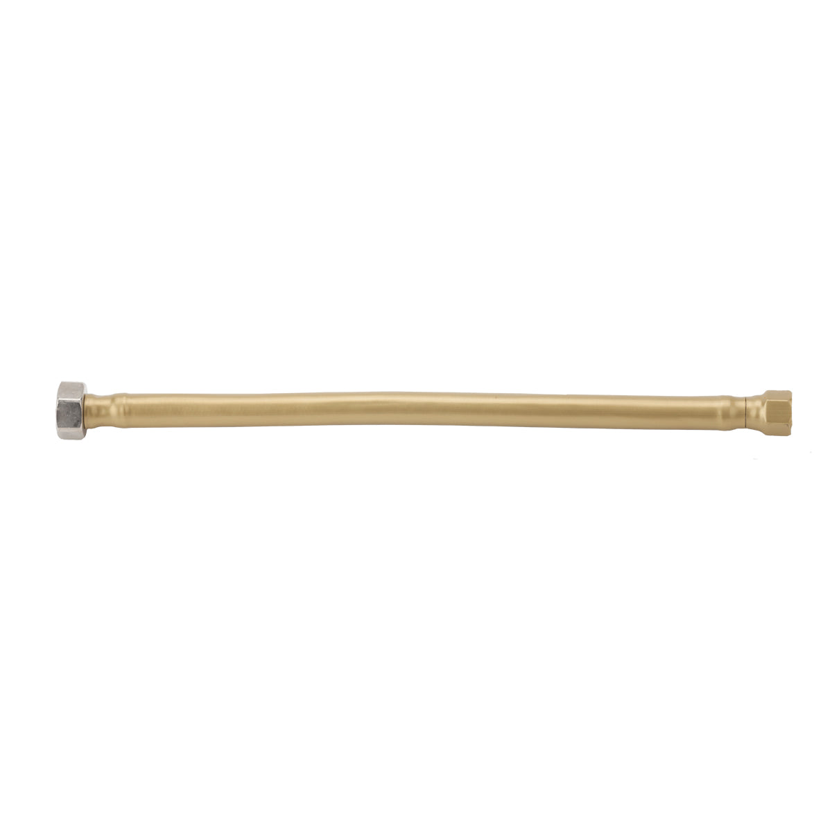 Jaclo 130-SS-BLND Jaclo Flex Blonde (Blnd) Decorative Cover Stainless Steel Flexible Braided 3/8" O.D. X 1/2" Ips - 12" Faucet Supply Line With Metal Nut - Blonde