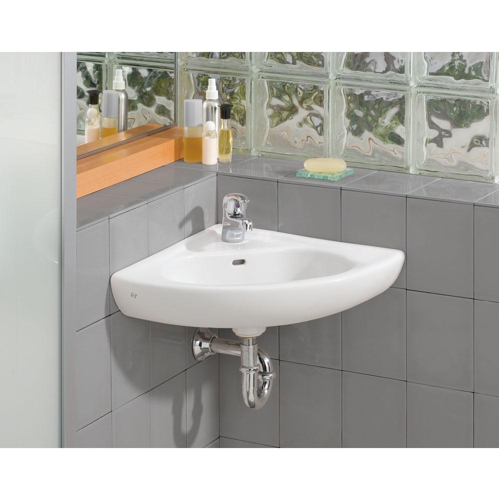 Cheviot 1350-WH-1 Specialty Wall Mount Corner Sink - White