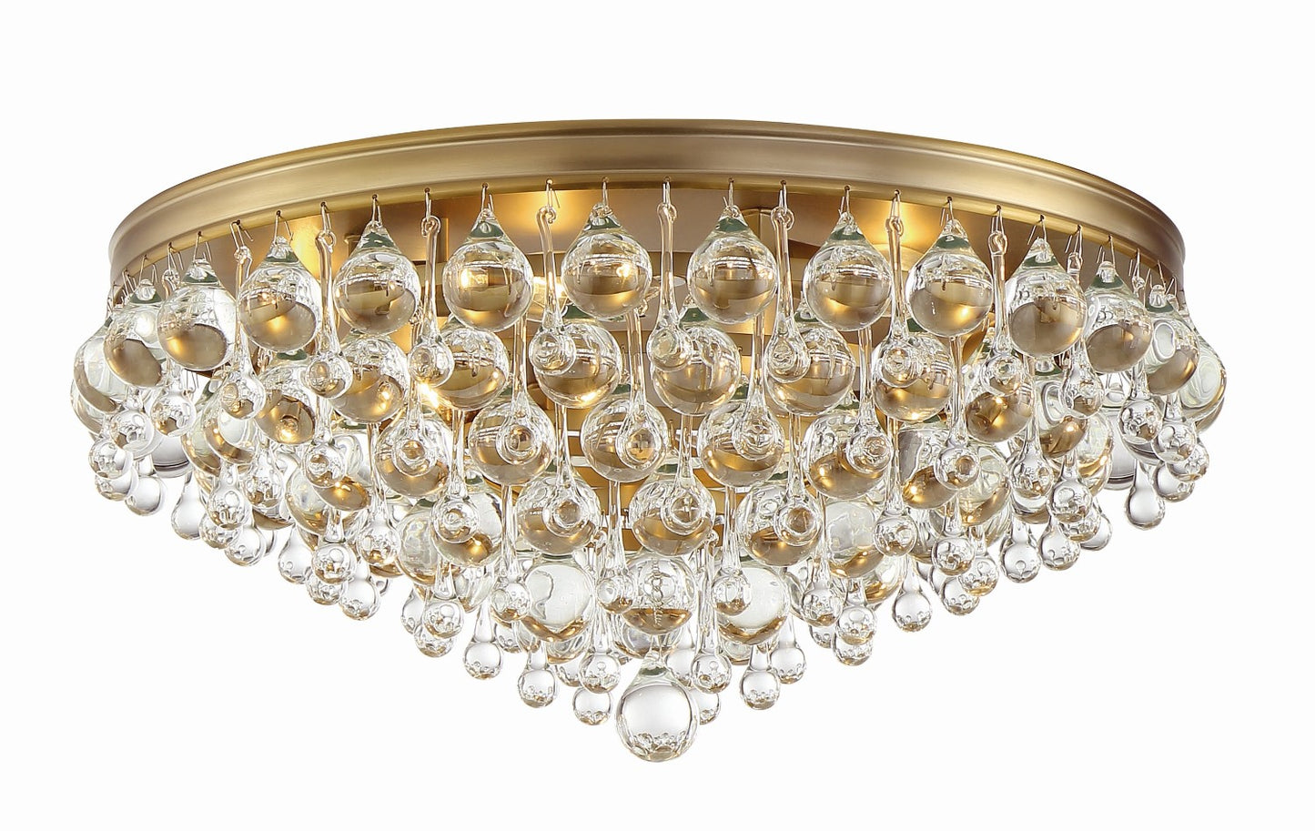 Crystorama 138 Calypso 6 Light Crystal Teardrop Ceiling Mount
