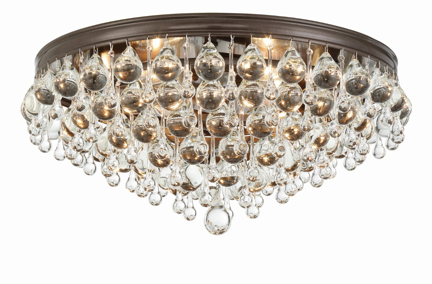Crystorama 138 Calypso 6 Light Crystal Teardrop Ceiling Mount