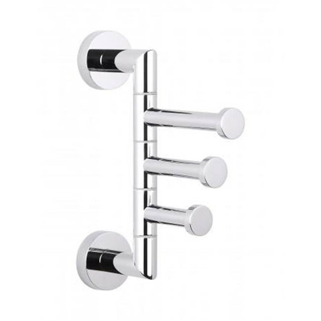 Kartners 144133 Oslo Triple Robe Hook Swivel - Parent