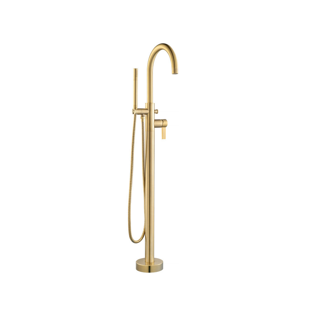 Flusso 145.1170 Freestanding Floor Mount Bathtub / Tub Filler With Hand Shower