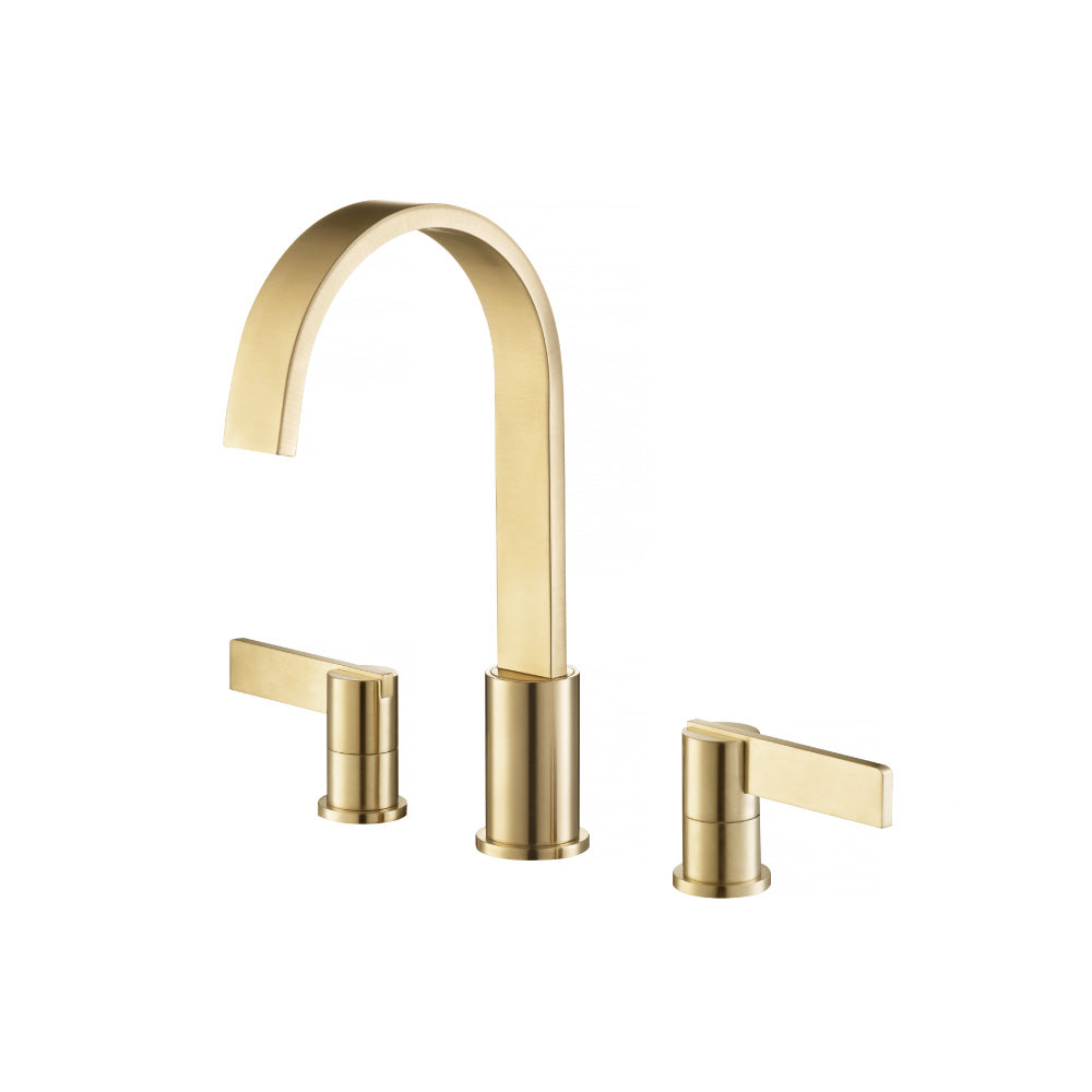 Flusso 145.2000 Three Hole 8" Widespread Two Handle Bathroom Faucet