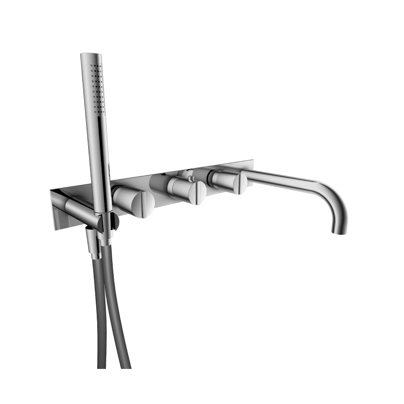 Flusso 145.2691T Trim For Wall Mount Tub Filler With Hand Shower - Parent