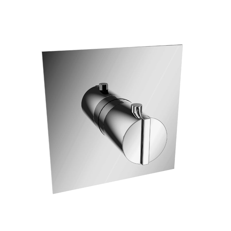 Flusso Serie 145 145.4201CP 3/4" Thermostatic Valve With Trim - Chrome