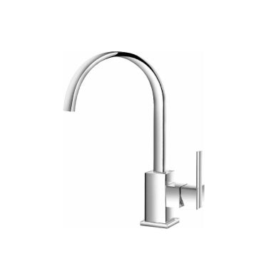 Flusso Serie 150 150.1500CP Single Hole Bathroom Faucet - With Swivel Spout - Chrome
