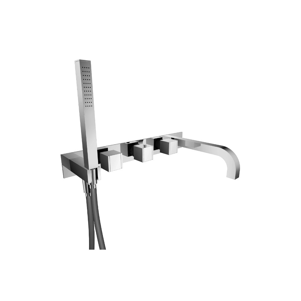 Flusso Serie 150 150.2691CP Wall Mount Tub Filler With Hand Shower - Chrome