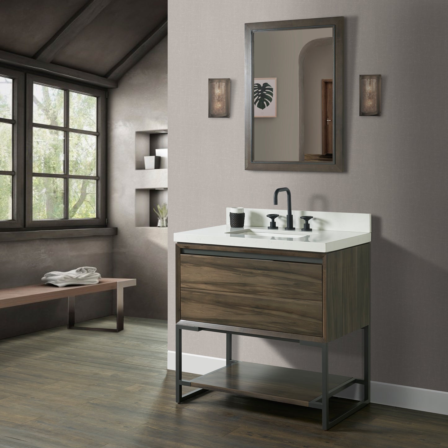 Fairmont 1545-V36 M4 36" Freestanding Vanity Smoke