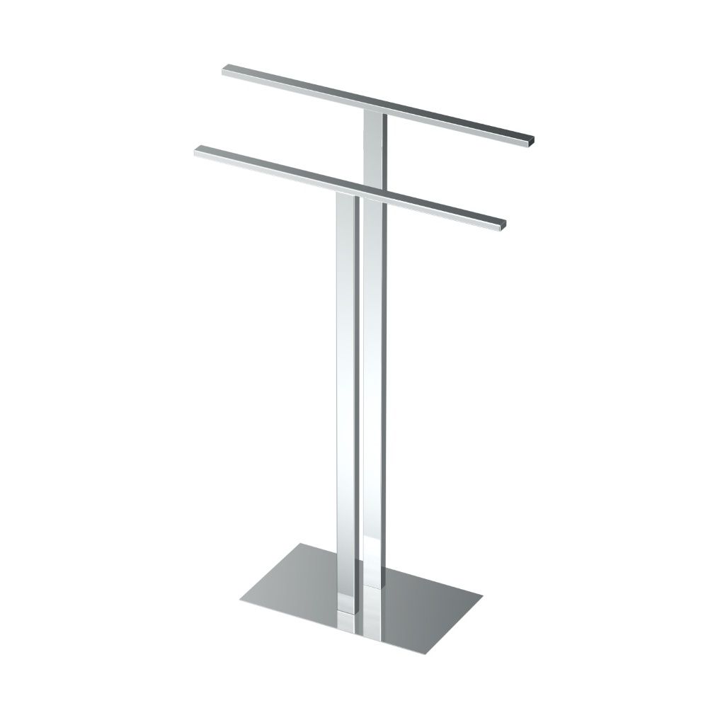 Gatco Modern Floor 2 Level Towel Holder - Parent