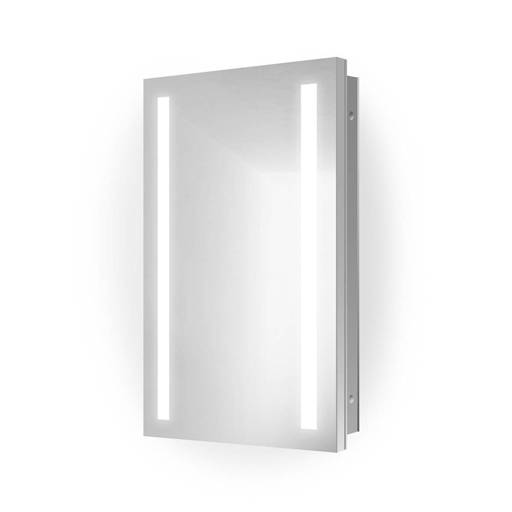 Krugg KINETIC1530L 15 x 30 LED Medicine Cabinet With DeFog Dimmer 15x30 Left