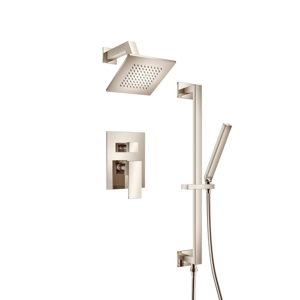 Flusso Serie 160 160.3400 Two Output Shower Set With Shower Head, Hand Held And Slide Bar