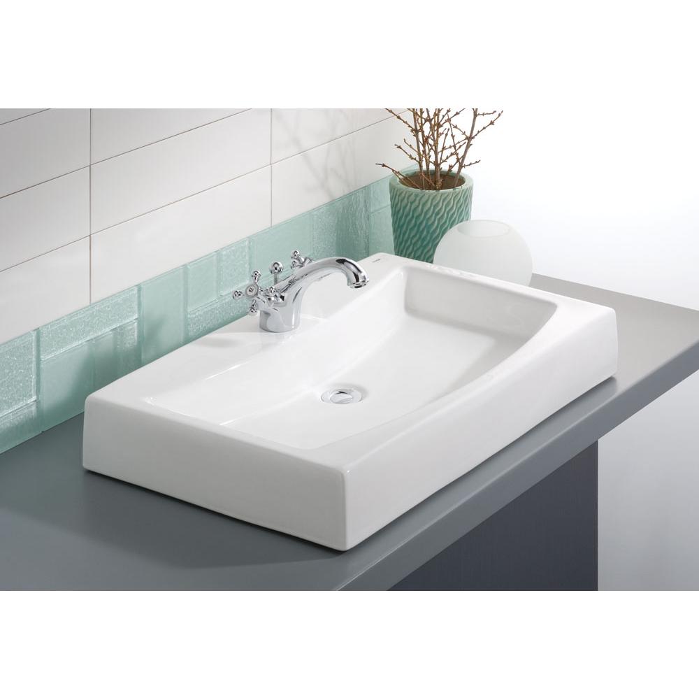 Cheviot 1620-WH-1 Square Mediterranean Vessel Sink - White