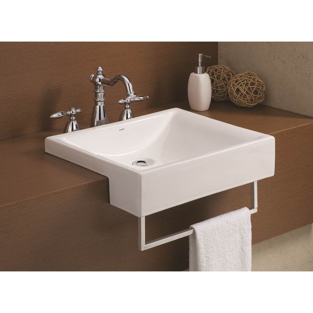 Cheviot 1649-WH Square Pacific Semi-Cassa Sink - White