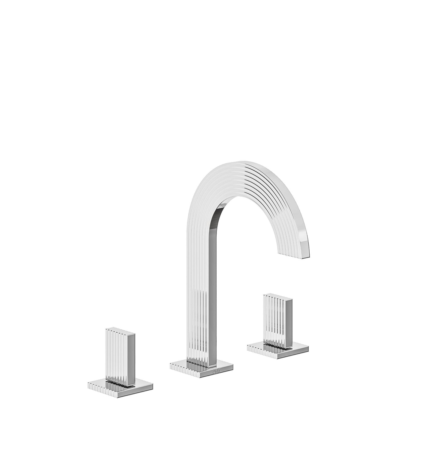 Franz Viegener FV207/F4 Groovy Widespread Lavatory Faucet With Push-down Pop-up Drain Assembly - Parent