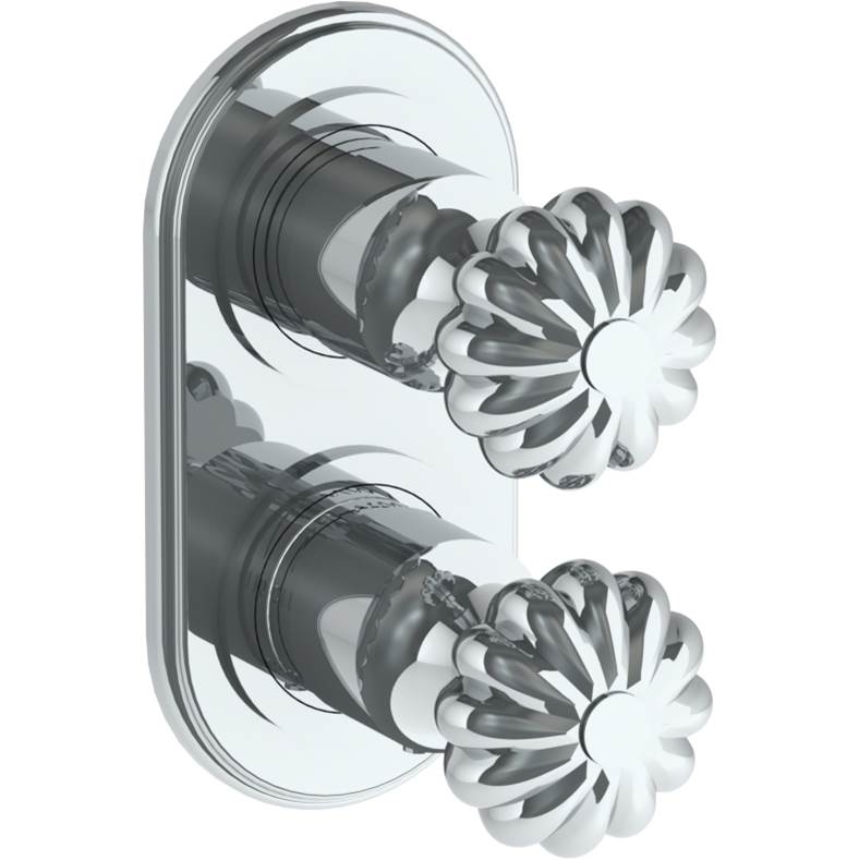 Watermark 180-T25-T Venetian Wall Mounted Mini Thermostatic Shower Trim With Built-In Control 3-1/2" X 6-1/4".