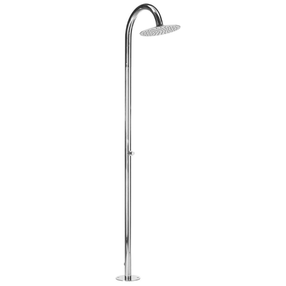 Jaclo 1811-PSS Aqua Outdoor Shower Column- Floor Install - Polished Stainless