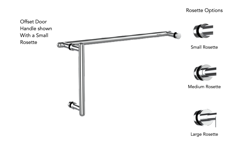 Neelnox AIR-OSD12X24-SR Aire 12X24 Offset Door Handle Small Rosette - Parent