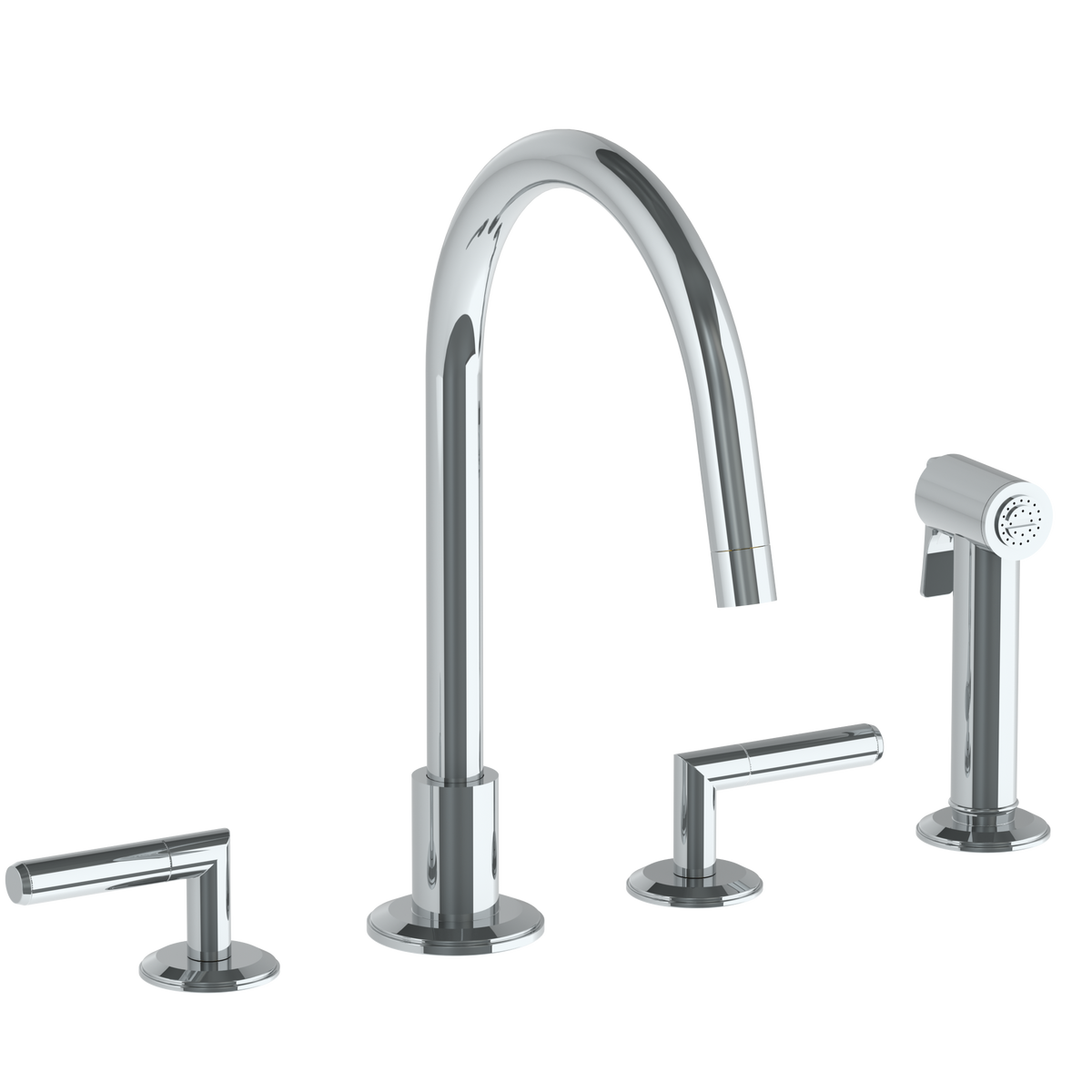 Watermark WM-19-7.1G-LT4S Refinement 19 4 Hole Gooseneck Kitchen Set - Parent