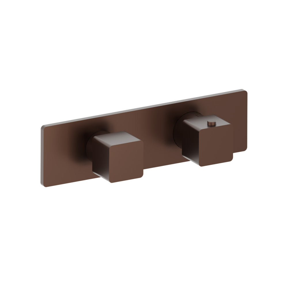 Flusso Serie 196 196.2693 3/4" Horizontal Thermostatic Shower Valve % Trim - 1 Ouptut