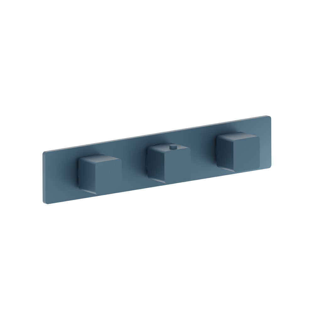 Flusso Serie 196 196.2715 3/4" Horizontal Thermostatic Valve with 2 Volume Controls & Trim